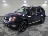 a picture of a blue suv parked in a garage