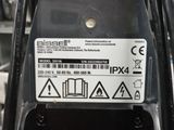 a close up of a label on the back of a vehicle