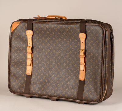 louis vuitton monogram canvas and leather suitcase