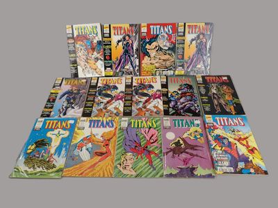 a pile of comics sitting on top of each other on a table
