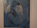 a picture of a painting on the wall of a room