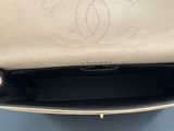 the inside of a chanel purse