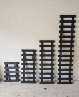Lot de 8 Treillis BIRDY , en bois, couleur anthracite compos…