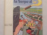 une image représentant un album de bandes dessinées avec l'illustration d'un homme et d'un chien