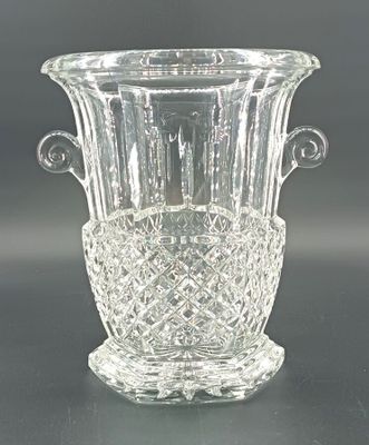 Seau à champagne en cristal moulé et taillé, à piètement hex…