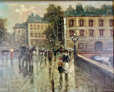 Dominique TORTES (1938) L'êle Saint-Louis