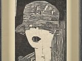 dessin représentant un homme portant un chapeau sur lequel est perché un oiseau