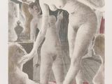 an image of a drawing of a nude woman in a mirror