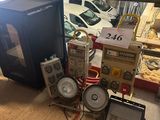 a lot of items that are on the floor in the room