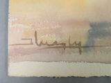 an image of a watercolor painting of a boat on the water