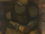 une image d'un tableau représentant une femme en robe jaune