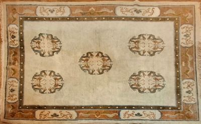 an image of a rug with a design on it on the floor