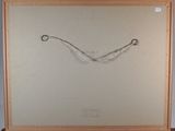 an image of a painting of a curved handle on a white background
