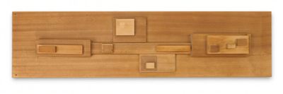 a picture of a piece of wood that is made to look like a puzzle