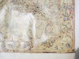 a picture of a map on the wall of a room