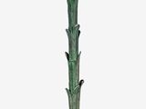a vase that has a flower on top of it