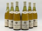 six bouteilles de vin sont alignées sur une surface blanche