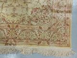 a very old rug with a lot of fringes on it