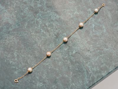 Bracelet en or jaune 18k 750 millièmes à maille forçat alter…