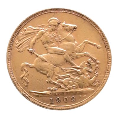 une image représentant une pièce d'or sur laquelle figure une femme à cheval