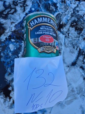 Lot de 10 pots de peinture Hammerite laque pour métaux – rou…