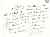 une vieille lettre manuscrite d'un homme qui écrit un poème