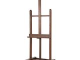 une image représentant un chevalet en bois avec un socle et un plateau en bois