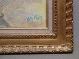 a picture of a painting on the wall of a room