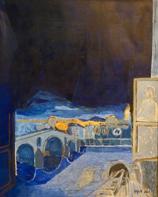 Jacques JOOS (1945-2021), " Paysage bleu " 1973-1974, huile …