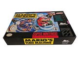 a box of mario ' s time machine on a white background