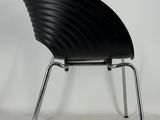 an image of a black chair against a white background