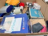 a cardboard box full of items that are in the store