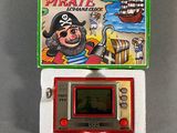 a small electronic game with a pirate on it