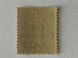 a close up of a piece of paper with a stamp on it