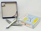 a small model of an airplane in a box