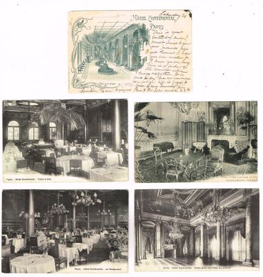 HOTEL CONTINENTAL à PARIS (inauguré en 1878, il devient en 1…