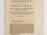 a close up of an old book with writing on it