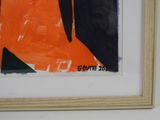 a picture of a painting on the wall of a room
