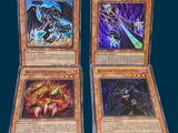 three cards of different types are shown on a blue background