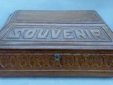 an old wooden box with the word southern on it