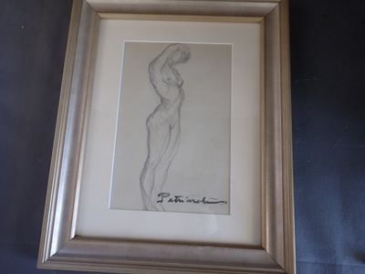 Gustave PATRIARCHE (1909-2001), étude de nu debout, signatur…