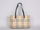 the small vintage check tote bag