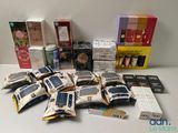 many different types of cosmetics and beauty products on the table