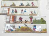 a lot of stickers that have pictures of people on them