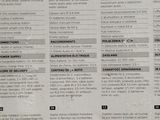 an image of a list of electrical equipment on a wall