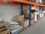 many boxes and boxes on the shelves in the warehouse