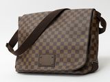 louis vuitton damier messenger bag in brown and brown checkerboard