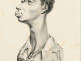 drawing of a woman with a cigarette in her mouth and a cigarette in her mouth