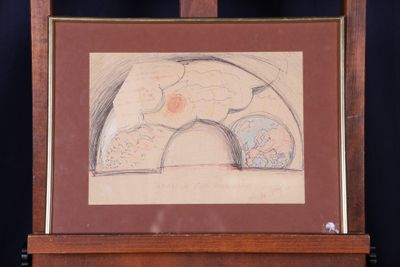 une image d'une image d'une peinture sur un chevalet