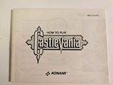 the back cover of a video game with a castlevaniia logo on it